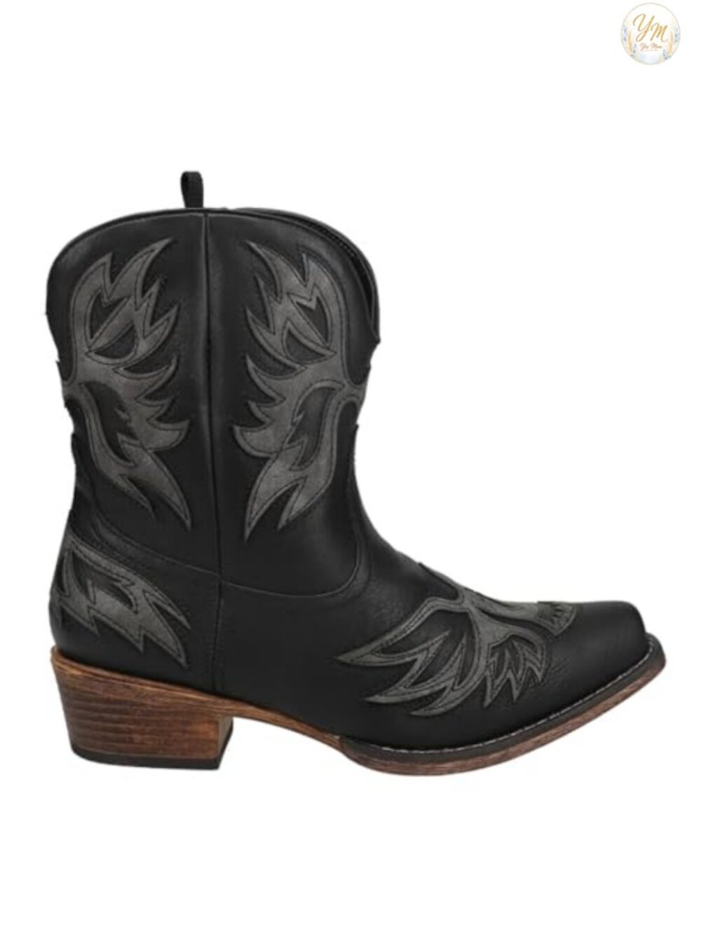 ROPER Amelia Women's Mid-Calf Boots Snip Toe Low Heel Faux Leather Pull On